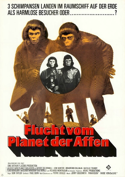Escape from the Planet of the Apes - German Movie Poster