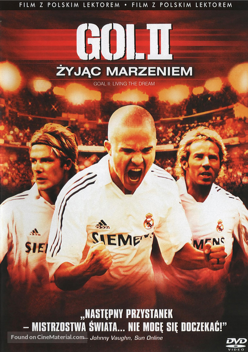 Goal! 2: Living the Dream... - Polish DVD movie cover