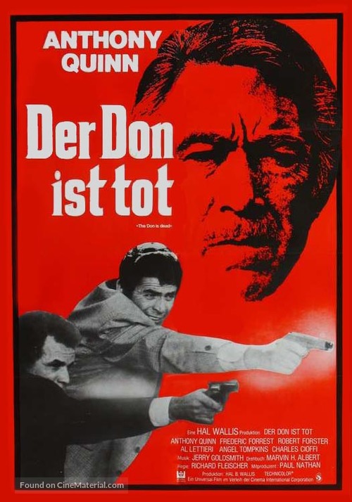 The Don Is Dead - German Movie Poster