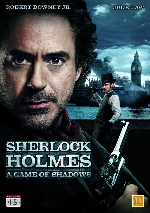 Sherlock Holmes: A Game of Shadows - Danish DVD movie cover