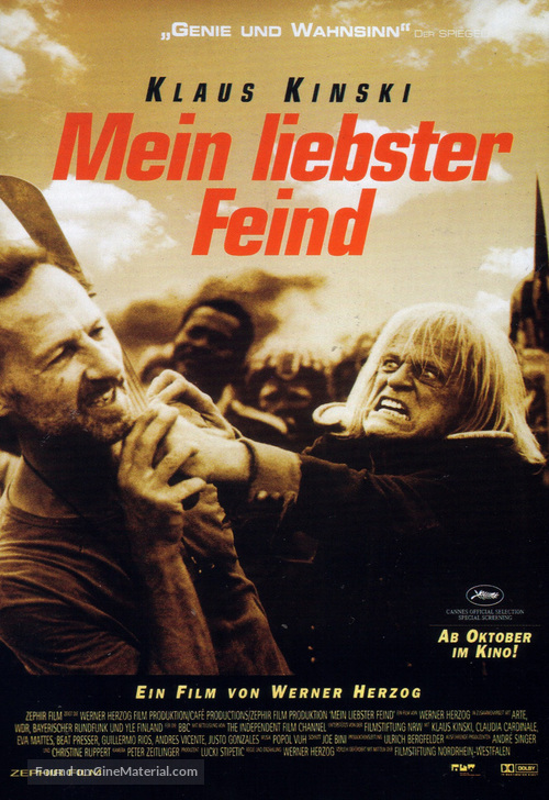 Mein liebster Feind - Klaus Kinski - German Movie Poster