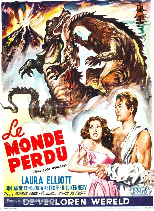 Two Lost Worlds - Belgian Movie Poster