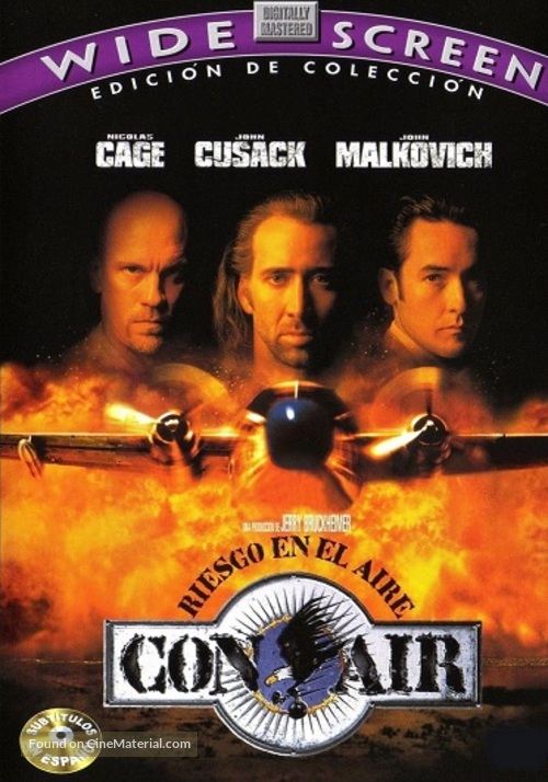 Con Air - Mexican DVD movie cover