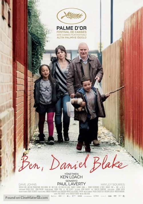 I, Daniel Blake - Turkish Movie Poster