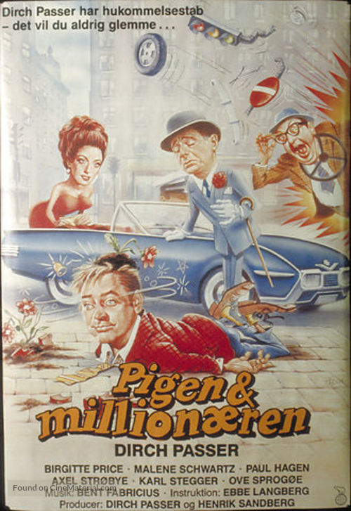 Pigen og million&aelig;ren - Danish Movie Poster