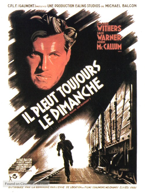 It Always Rains on Sunday - French Movie Poster