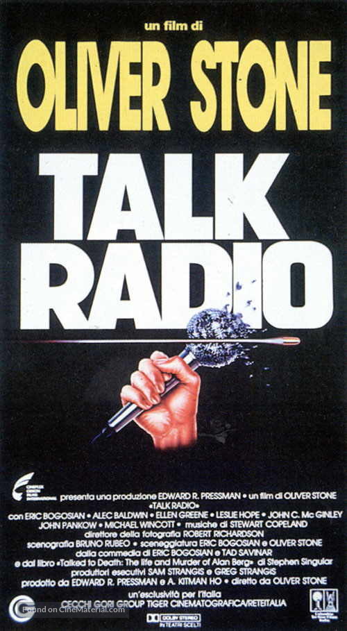 Talk Radio - Italian Movie Poster
