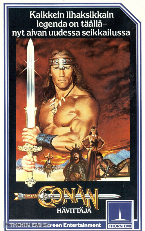 Conan The Destroyer - Finnish VHS movie cover