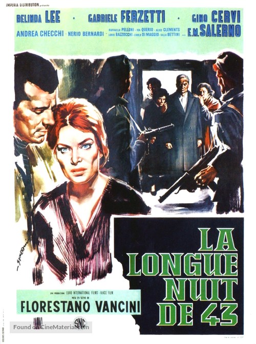 Lunga notte del &#039;43, La - French Movie Poster