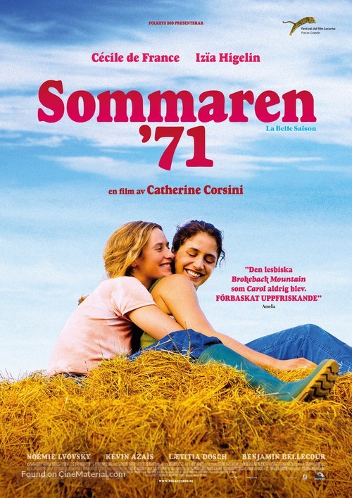 La belle saison - Swedish Movie Poster