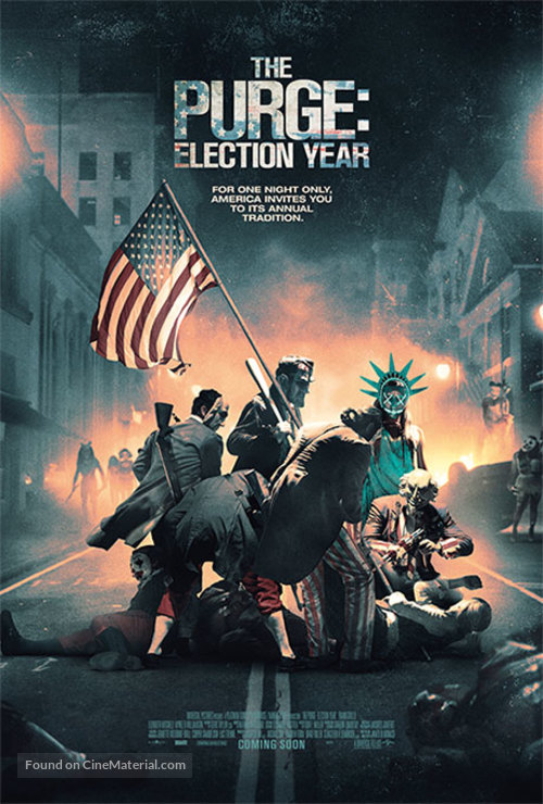 The Purge: Election Year - British Movie Poster