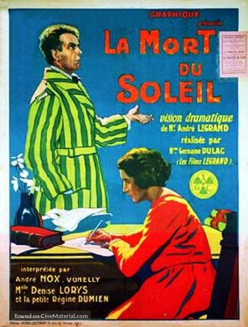 La mort du soleil - French Movie Poster