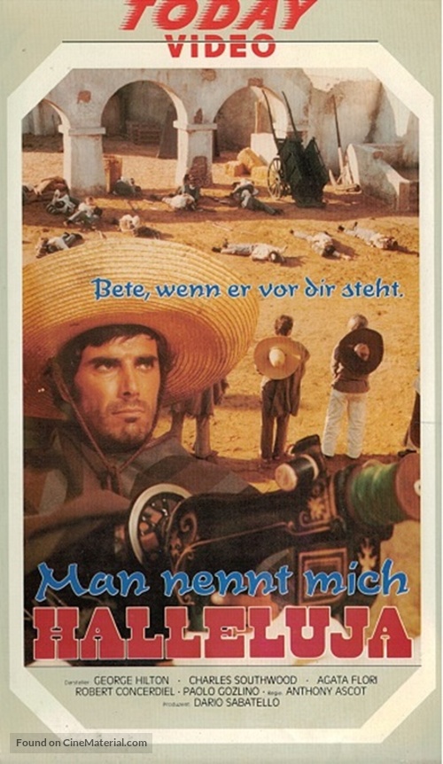 Testa t&#039;ammazzo, croce... sei morto... Mi chiamano Alleluja - German VHS movie cover