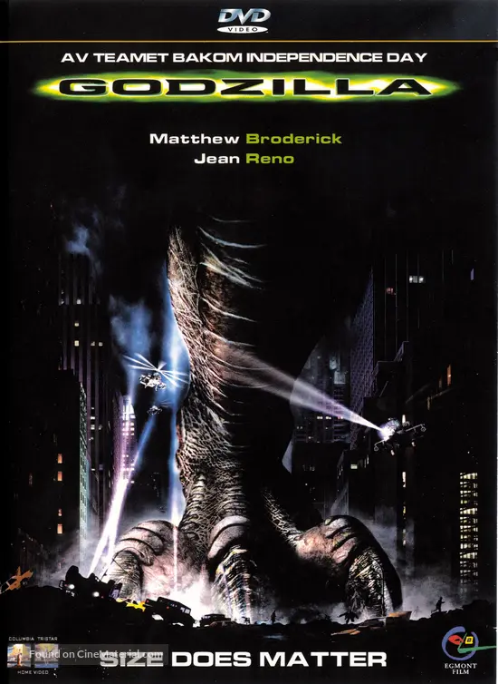 Godzilla - Swedish DVD movie cover