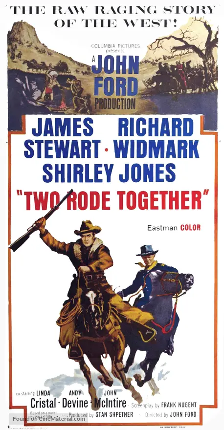 Two Rode Together (1961) movie poster