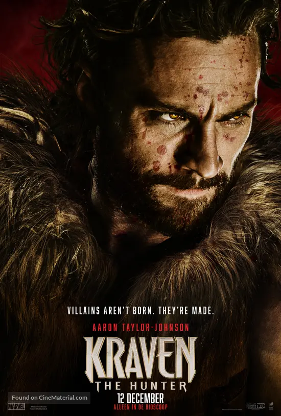 Kraven the Hunter - Dutch Movie Poster