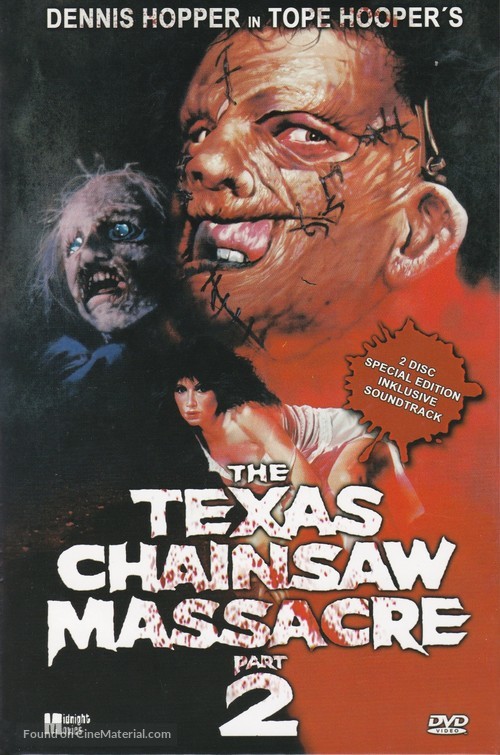 The Texas Chainsaw Massacre 2 - German DVD movie cover