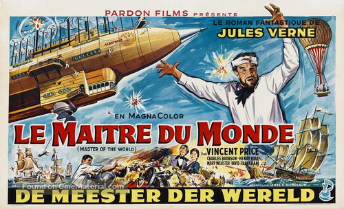Master of the World - Belgian Movie Poster