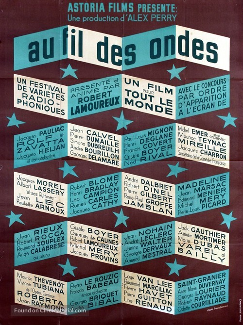 Au fil des ondes - French Movie Poster