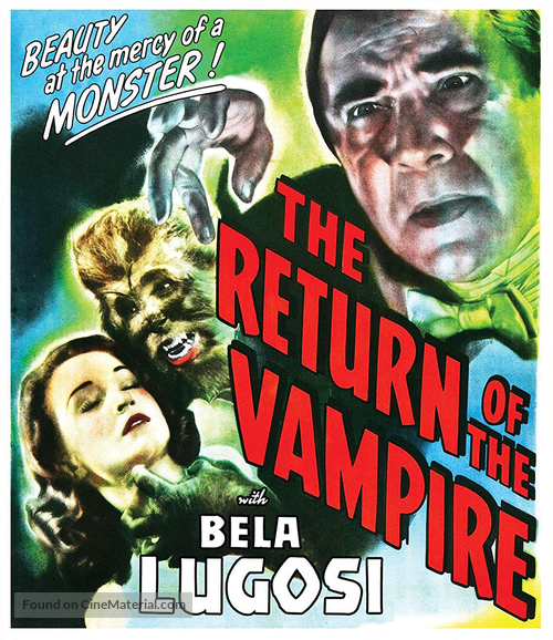 The Return of the Vampire - Blu-Ray movie cover