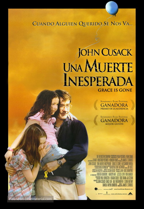 Grace Is Gone - Mexican Movie Poster