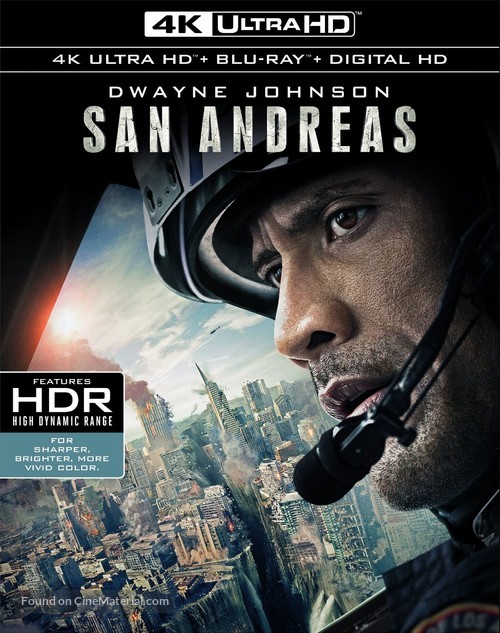 San Andreas - Blu-Ray movie cover