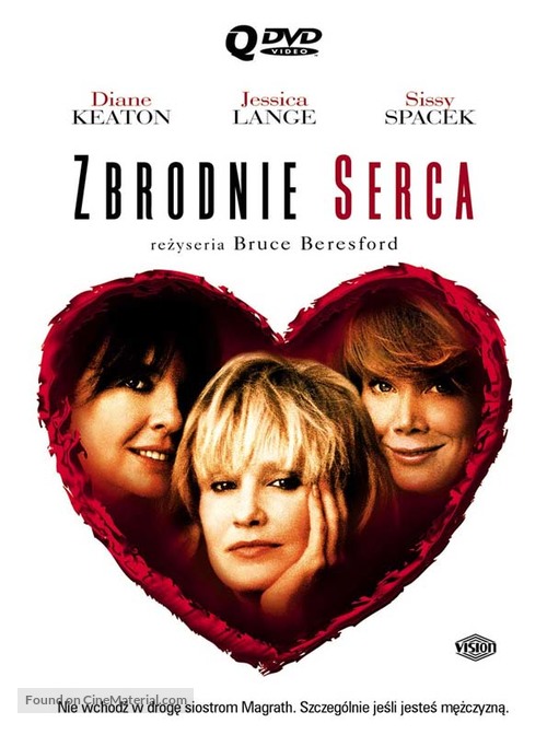 Crimes of the Heart - Polish DVD movie cover