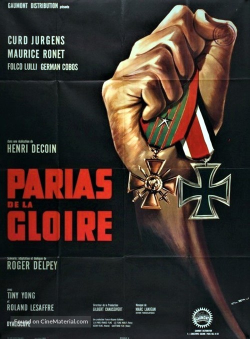 Les parias de la gloire - French Movie Poster