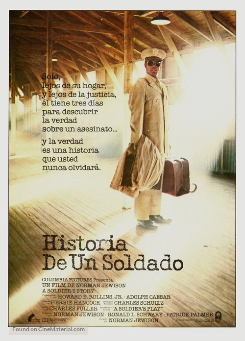 A Soldier&#039;s Story - Spanish Movie Poster