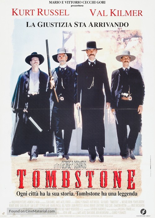 Tombstone - Italian Movie Poster