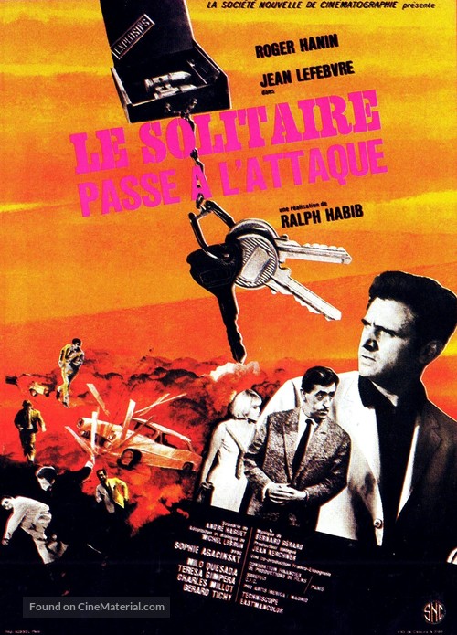 Le solitaire passe &agrave; l&#039;attaque - French Movie Poster