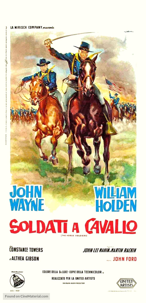 The Horse Soldiers - Italian Movie Poster