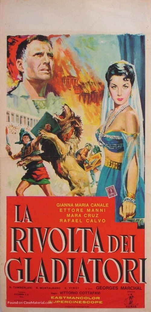 La rivolta dei gladiatori - Italian Movie Poster