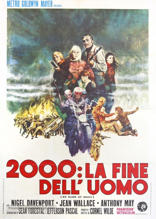 No Blade of Grass - Italian Movie Poster