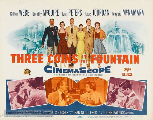 Three Coins in the Fountain - Movie Poster
