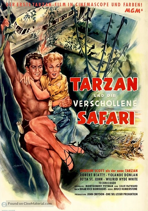 Tarzan and the Lost Safari - German Movie Poster