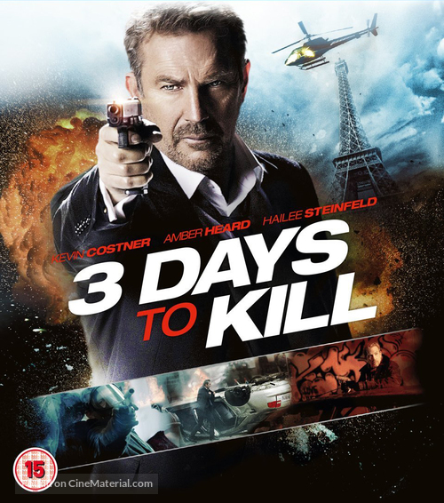 3 Days to Kill - British Blu-Ray movie cover