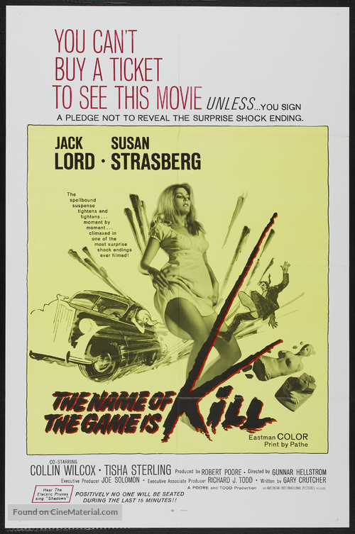 The Name of the Game Is Kill - Movie Poster