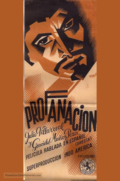 Profanaci&oacute;n - Spanish Movie Poster