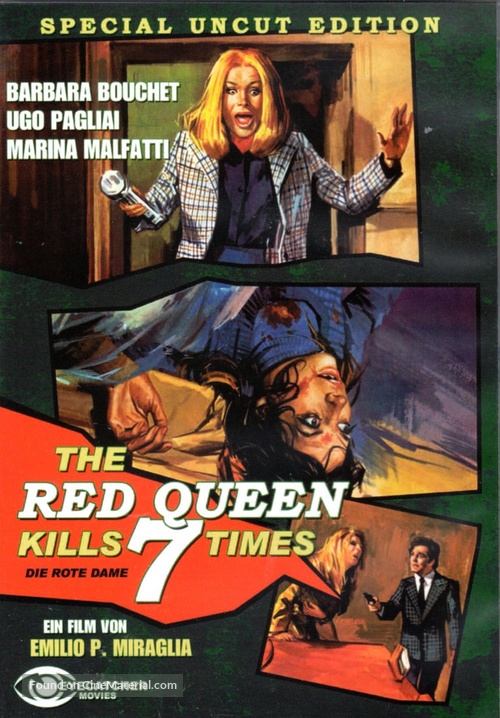 La dama rossa uccide sette volte - German DVD movie cover