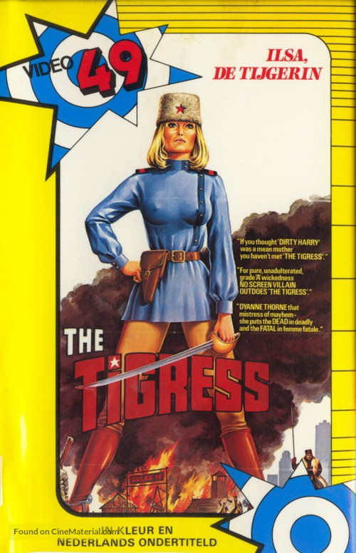 Ilsa the Tigress of Siberia - Dutch VHS movie cover