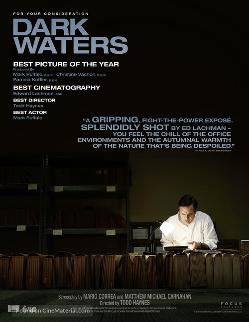 Dark Waters - For your consideration movie poster