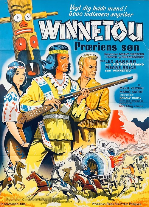 Winnetou - 1. Teil - Danish Movie Poster