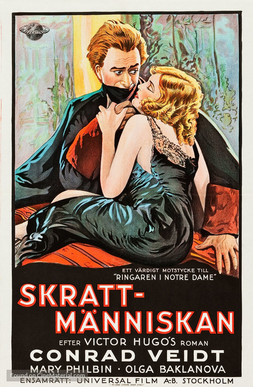 The Man Who Laughs - Swedish Movie Poster