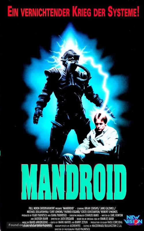 Mandroid - German VHS movie cover