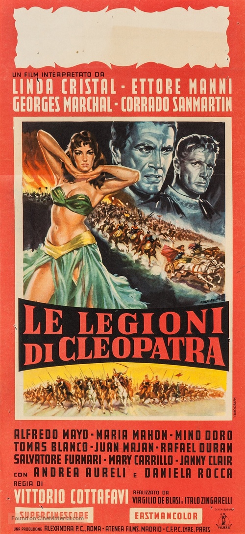 Le legioni di Cleopatra - Italian Movie Poster