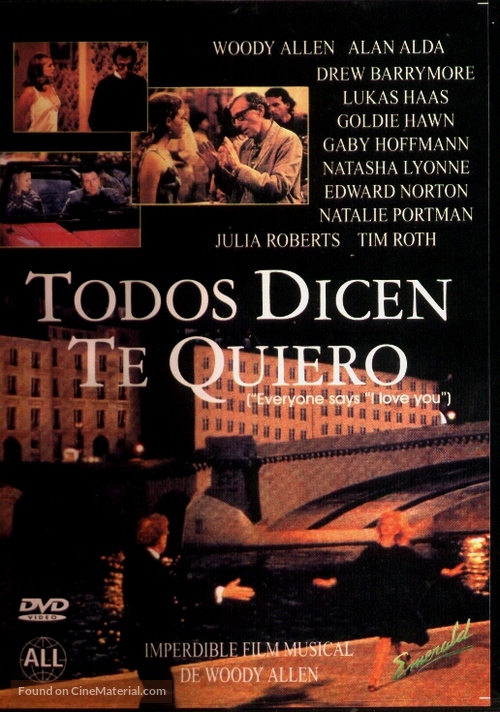 Everyone Says I Love You - Argentinian DVD movie cover