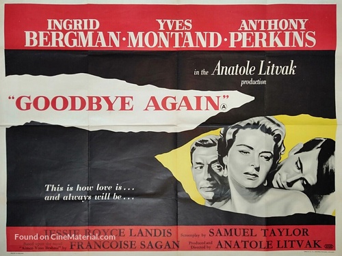 Goodbye Again - British Movie Poster