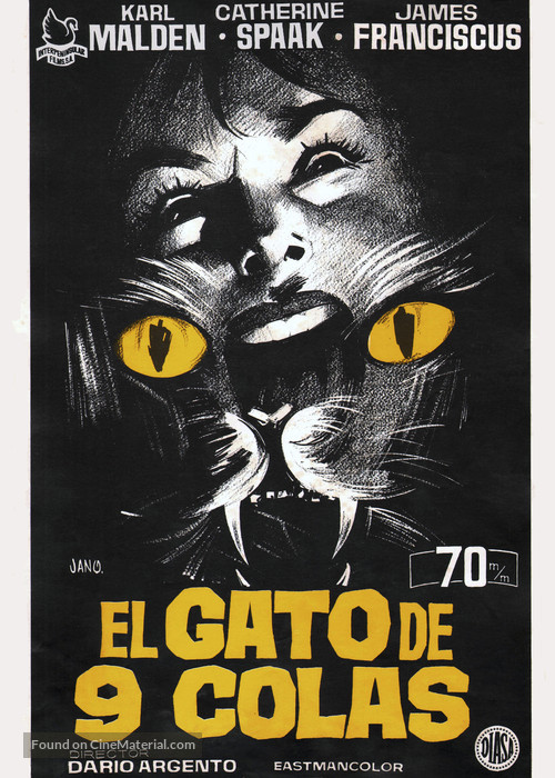 Il gatto a nove code - Spanish Movie Poster