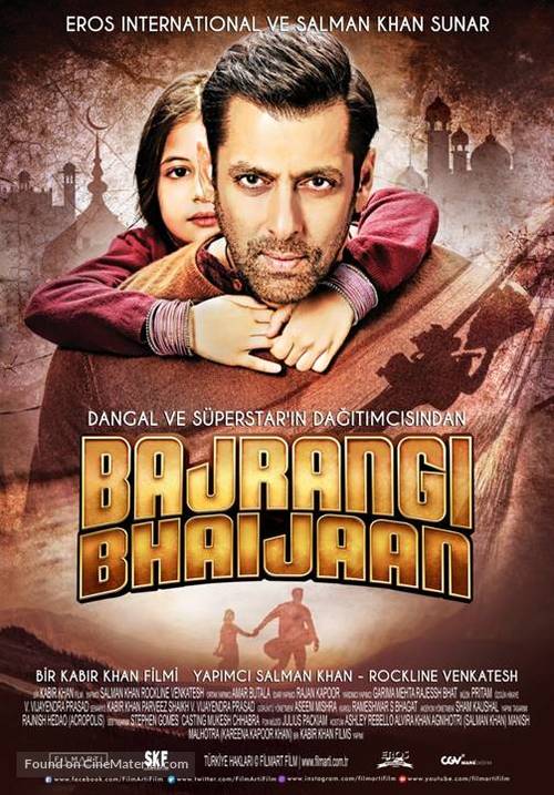 Bajrangi Bhaijaan - Turkish Movie Poster